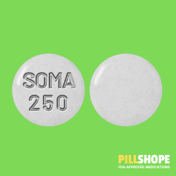 Buy Soma 250mg Online | Fast Pain Relief | Pillshope